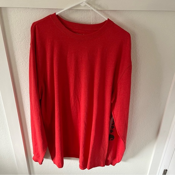 Carhartt Tops - Carhartt Men's Large Tall Loose Fit Logo Long Sleeve Shirt.